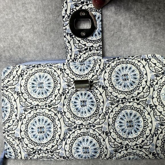 Vera Bradley RFID Turnlock Wallet "Sketched Medallion" Pattern Accordion Style - Picture 3 of 9